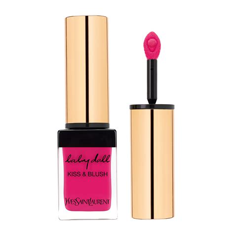 yves saint laurent babydoll kiss &|ysl kissing and blush.